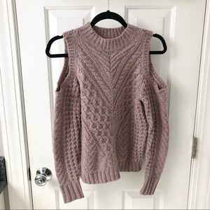 Open-shoulder sweater